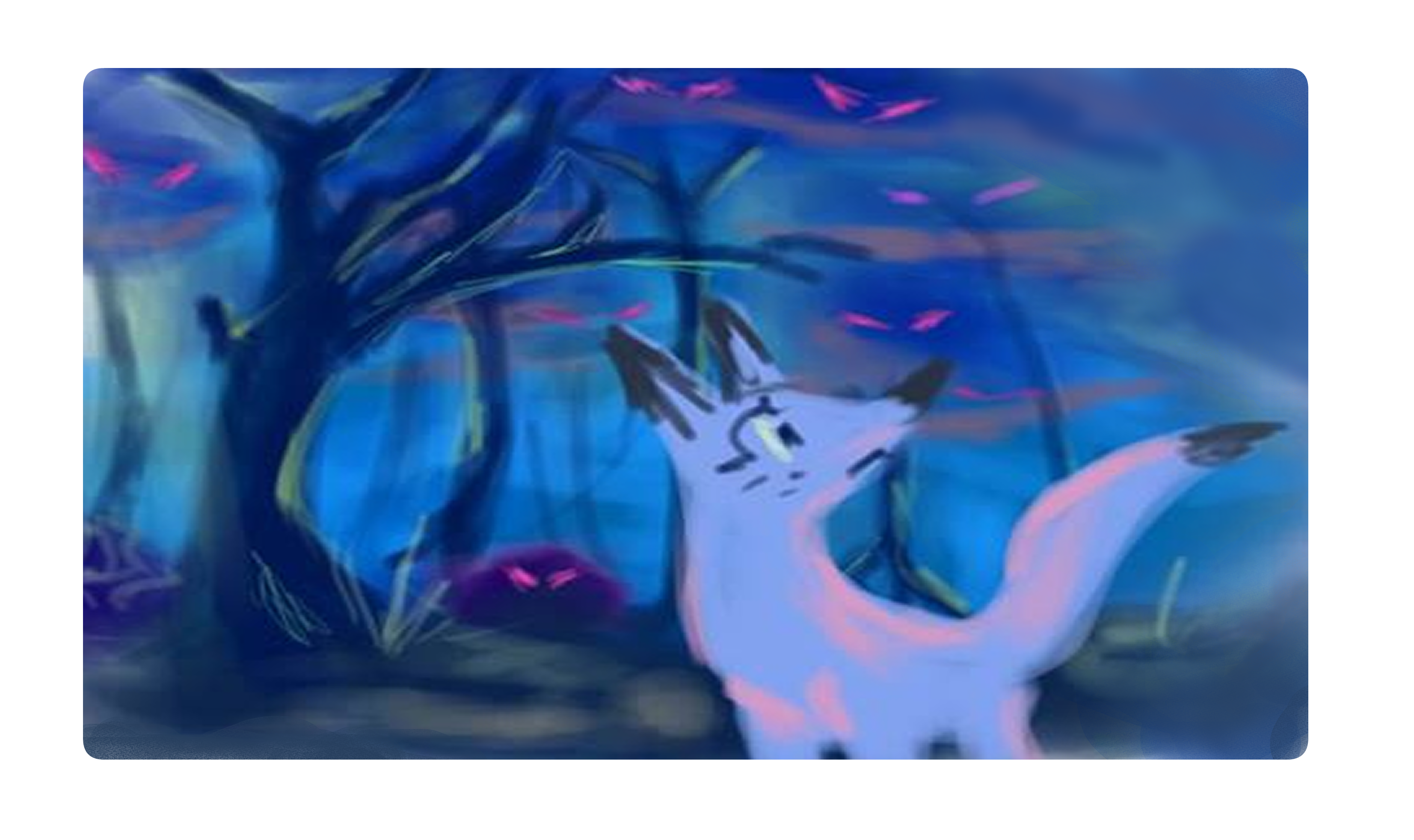 DK3 Scary woods with Fox scared